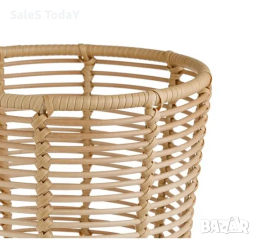 Кашпа за саксия, плетена с крачета, 2 в 1, 59 см, снимка 2 - Вази - 49217532