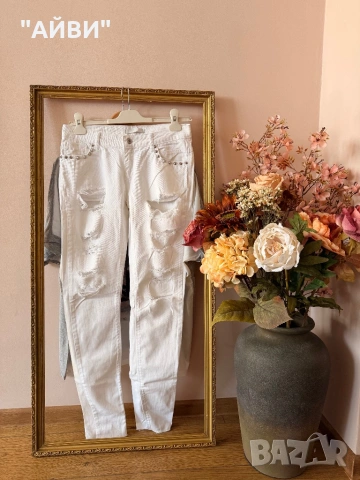 Дамски маркови  дънки и топ, снимка 6 - Дънки - 50861125