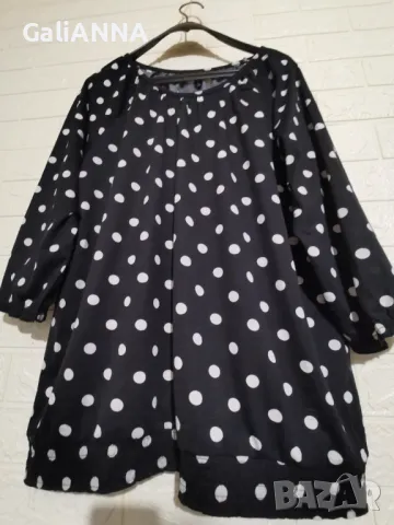 СТРАХОТНА ТУНИКА НА ТОЧКИ 2XL-3XL, снимка 4 - Туники - 49858711