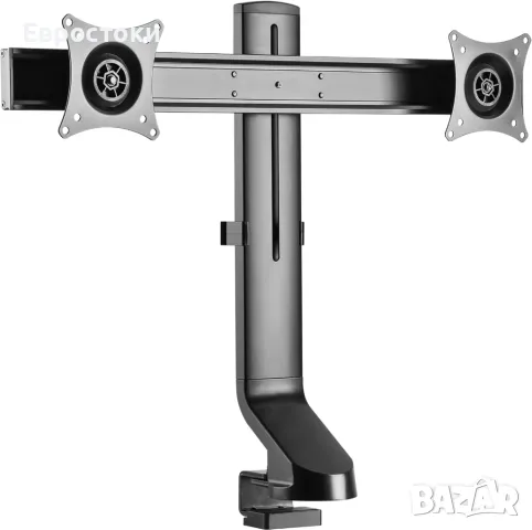 RICOO TS3811 Регулируема накланяща се стойка за маса с 2 екрана 17-27 инча (43-69 см) за компютър 