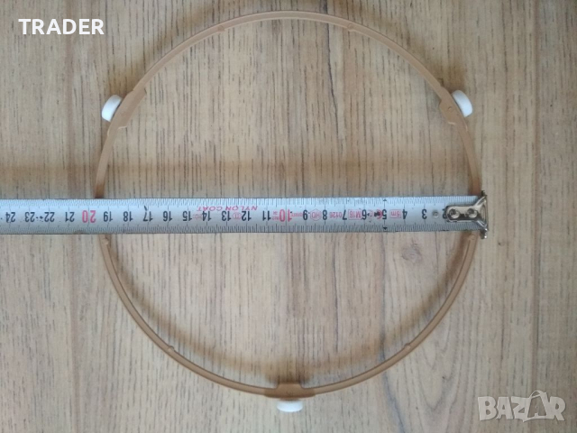 Чиния за микровълнова печка фурна 27 cm , ролер ринг колелца стойка чиния , снимка 5 - Микровълнови - 36547907