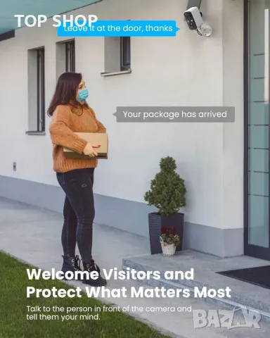 Акумулаторна камера със соларен панел FOAOOD DF 220, снимка 2 - Камери - 48485644