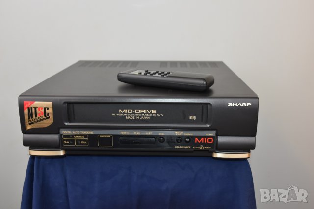 VHS видео Sharp VC-M10 с дистанционно. Перфектно. Профилактирано, като НОВО., снимка 4 - Плейъри, домашно кино, прожектори - 40269294