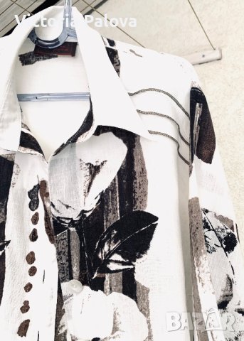 Разкошна ленена туника/риза/блуза SEMPRE PIU BY SHALOU, снимка 18 - Ризи - 42134759