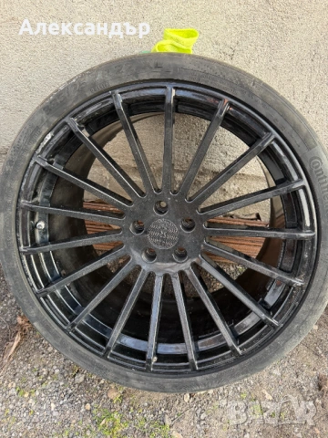 Джанти 22 цола 22x11.5J ET38 с гуми Continental 335/25 ZR22 – 4 броя - свалени от BMW X5, снимка 9 - Гуми и джанти - 54341568