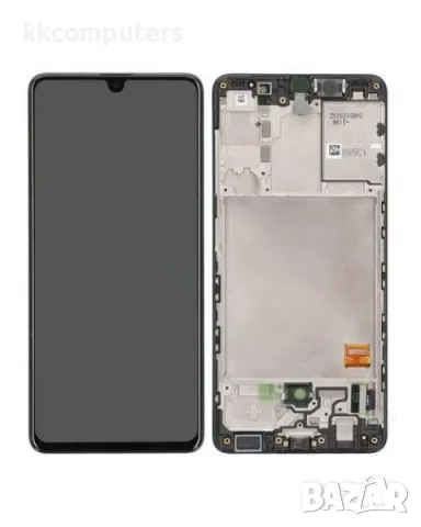 LCD Дисплей С РАМКА за Samsung SM-A415F / GH82-22860A / GH82-23019A/ Galaxy A41/ Черен / Оригинал Se