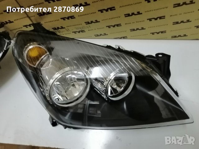 Опел Астра Н Фарове Opel Astra H фар нови черни, снимка 4 - Части - 34448383