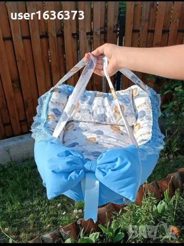 Комплект гнездо и подложка за количка + 2 възглавнички