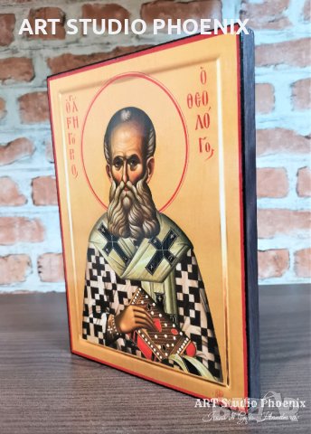 Икона на Свети Григорий ikona sveti grigorii, снимка 3 - Икони - 30176338