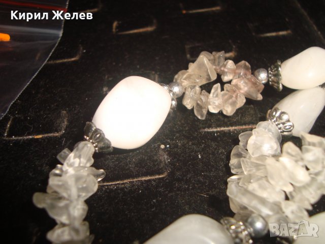АРТ ГЕРДАН МЛЕЧЕН КВАРЦ и ПЛАНИНСКИ КРИСТАЛ РЪЧНА ИЗРАБОТКА МНОГО ЕФЕКТЕН и ФЕШЪН 3075, снимка 7 - Колиета, медальони, синджири - 33846586