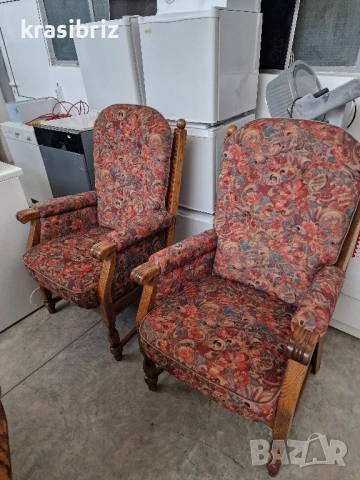 К-т Масивен Диван -2-ка и 2 бр.Фотьойли-внос от Германия!, снимка 4 - Дивани и мека мебел - 50629918