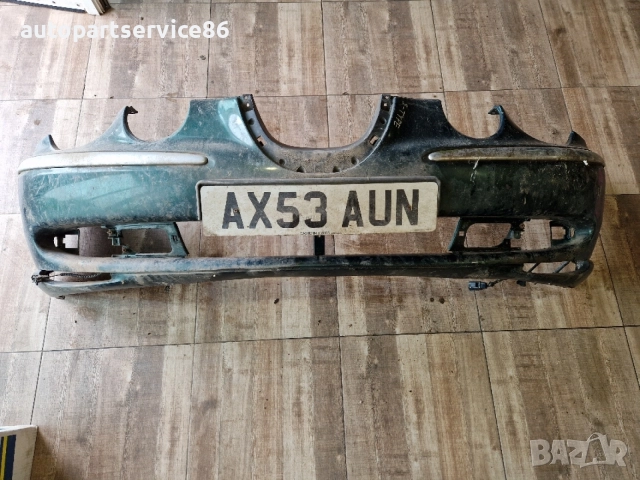 Jaguar s-type предна броня зелен цвят в добро състояние здрава броня Jaguar s-type предна броня зеле