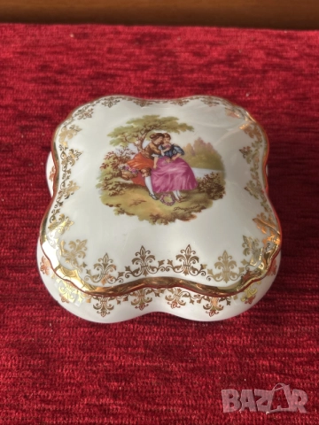 Винтидж порцеланова кутийка Limoges (Jammet Seignolles) 