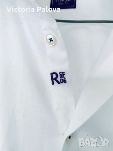 Бяла риза REDMOND Германия, снимка 6 - Ризи - 44445841