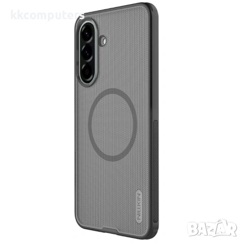 NILLKIN Super Frosted Shield Pro Магнитен Калъф за Samsung A57 5G - Матов PC+TPU, Прозрачно-черен