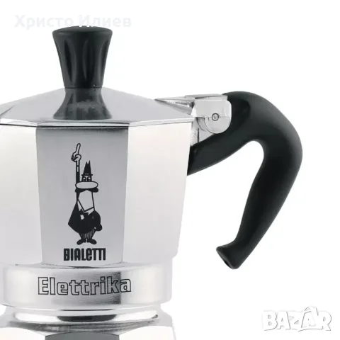 Кафеварка Bialetti Moka Elettrika за 2 чаши с бутон, снимка 4 - Кафемашини - 56068127