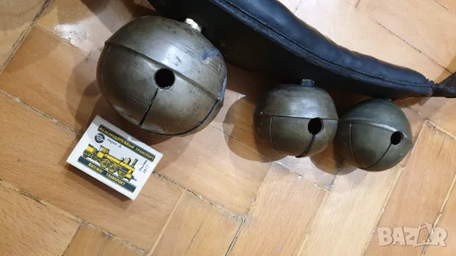 Стар конски гердан с големи звънци- орехчета, снимка 10 - Антикварни и старинни предмети - 47453942