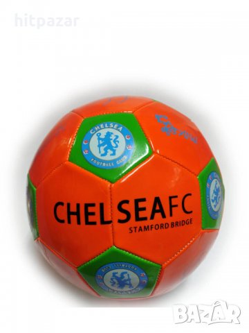 Футболна кожена топка за игра на футбол с отбор Челси, снимка 1 - Футбол - 24889294