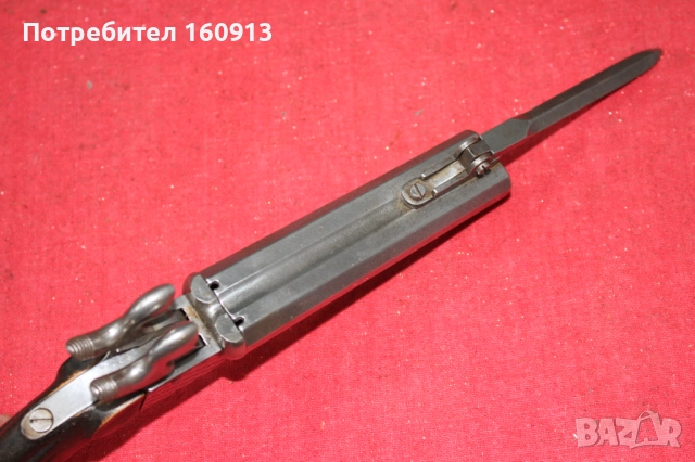 Двуцевка двуцевен пистолет тип Лефуше с нож щик кама., снимка 6 - Антикварни и старинни предмети - 51444403