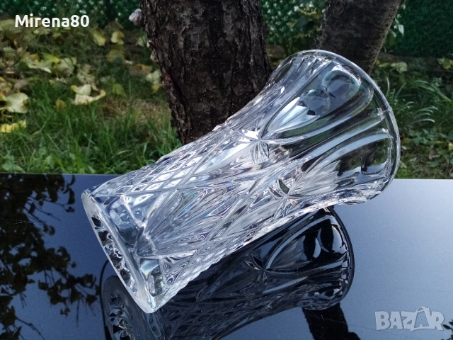Масивна кристална ваза, снимка 5 - Вази - 52504630