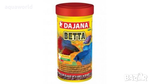 "ПРОМОЦИЯ"  Храна на люспи за Бети Dajana Pet Betta - 100mL/25g