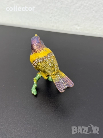 Метална кутийка за бижута с емайл. №7410, снимка 4 - Колекции - 51904808