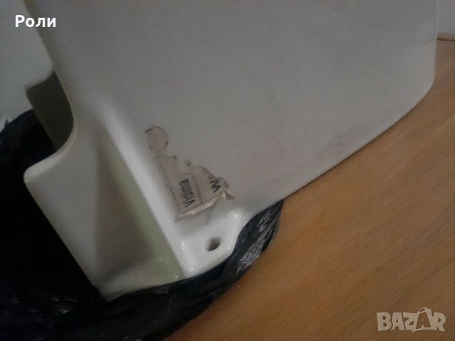 Бял порцеланов Полупиедестал /полуботуш/ на Видима Идеал неупотребяван, снимка 3 - Мивки - 31752339