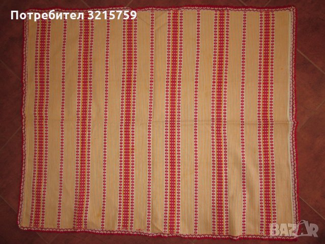 Стара ръчно тъкана фолк покривка за маса,дантела, снимка 7 - Антикварни и старинни предмети - 35558036