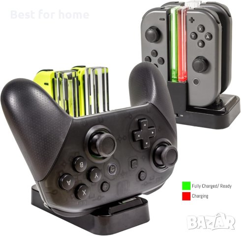Най-добрата зарядна станция за Nintendo Switch и OLED, снимка 6 - Други игри и конзоли - 42418172