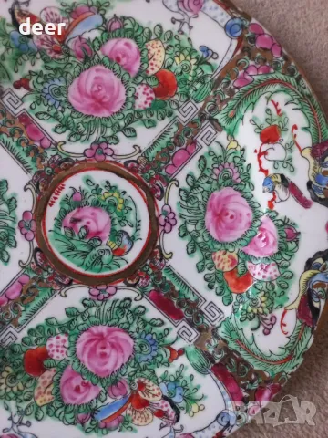Китайска оригинална порцеланова чиния , снимка 2 - Декорация за дома - 48094124