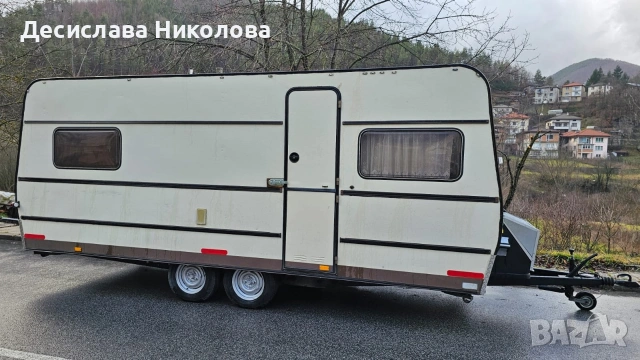 Каравана с външна тента, снимка 2 - Каравани и кемпери - 53023792