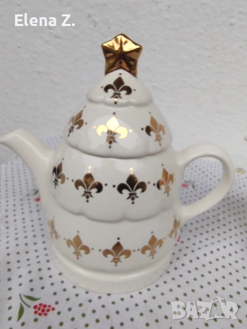 Коледни винтидж чайници от Англия, снимка 6 - Декорация за дома - 52572401