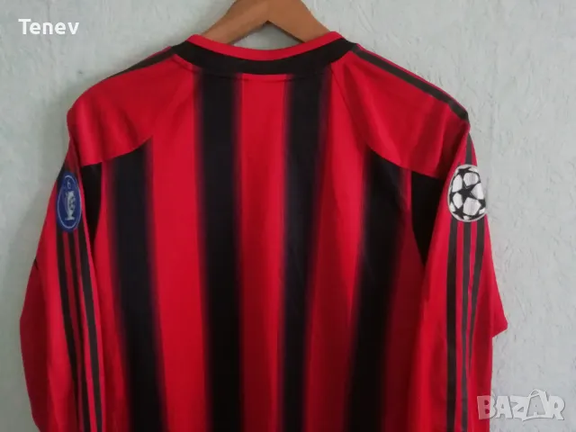 AC Milan 2004/2005 Champions League Adidas оригинална тениска фланелка Милан М Шампионска Лига, снимка 3 - Тениски - 49312119