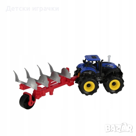 Трактор с плуг и звукови ефекти , снимка 4 - Коли, камиони, мотори, писти - 52657078