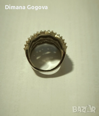 Сребърен пръстен, снимка 2 - Пръстени - 51489673