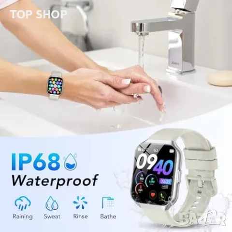 Нов Смарт часовник с обаждания и 110+ спортни режима, 1.96" HD дисплей, снимка 7 - Смарт гривни - 49956901