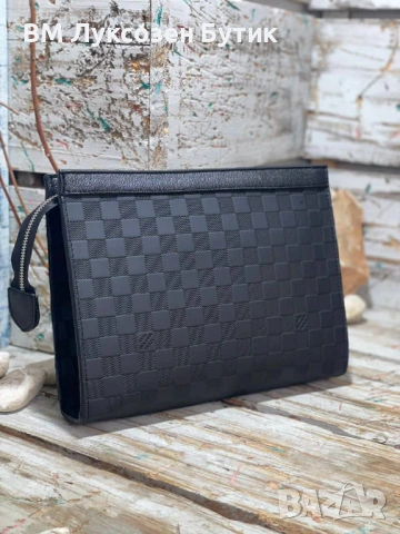 🔥 Мъжки клъч Louis Vuitton – за мъжа с визия и стил! 🔥, снимка 2 - Портфейли, портмонета - 54006270