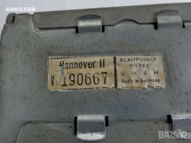 Ретро авто радио марка Blaupunkt модел HANNOVER ||  M/K , 6/12V, Made in Germany 1967 год. Работещо, снимка 7 - Аксесоари и консумативи - 39859816