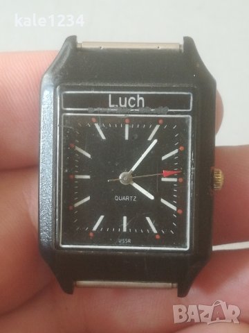 Часовник Luch. Quartz. USSR. Vintage watch. Ретро модел. Рядък , снимка 7 - Мъжки - 42716641