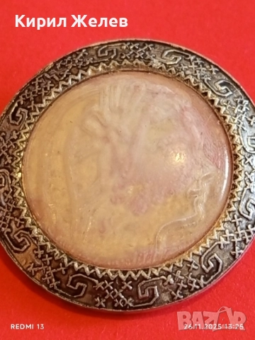 Рядка значка Рисуван седеф ОКРЪЖЕН СЪБОР на ЖЕНИТЕ ПЪРВЕНЦИ 26818, снимка 2 - Колекции - 52547873