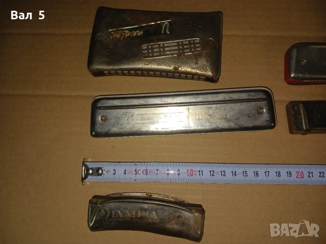 Стари устни хармоники - 5 броя , устна хармоника, снимка 5 - Духови инструменти - 52225883