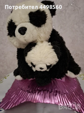 Плюшена играчка/Панда с бебе, снимка 5 - Плюшени играчки - 51097775