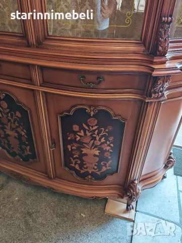 Изискана масивна витрина, снимка 11 - Секции и витрини - 56381948