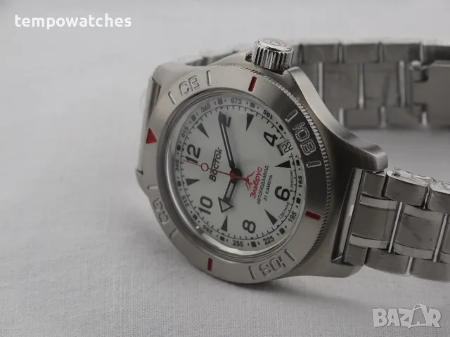 ВОСТОК АМФИБИЯ АВТОМАТИЧЕН-FULL LUME ref: 74090Б “ЕЛЬБРУС”, снимка 10 - Мъжки - 46699457