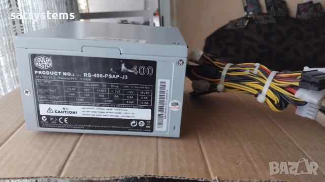 Компютърно захранване 400W CoolerMaster RS-400-PSAP-J3 ATX 12V V2.3 120mm FAN, снимка 4 - Захранвания и кутии - 50591476
