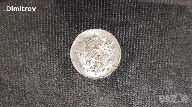 25 пенита (Финландия, 1916, UNC, MS), снимка 2 - Нумизматика и бонистика - 50660781