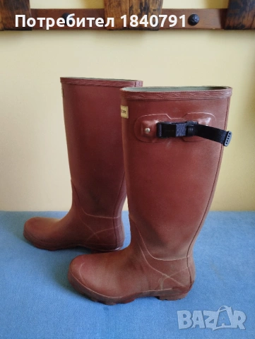HUNTER гумени ботуши –  дамски, до коляното, № 40-41, снимка 3 - Дамски ботуши - 53946488