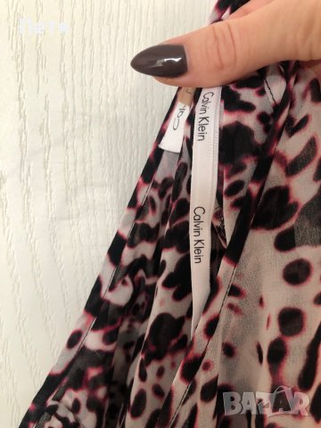 Calvin Klein Дамска блуза - шифон, снимка 4 - Блузи с дълъг ръкав и пуловери - 38173518