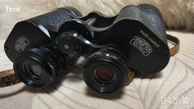 Бинокъл Carl Zeiss Jena 10x50 Jenoptem MC 1980г., снимка 10 - Екипировка - 56280717