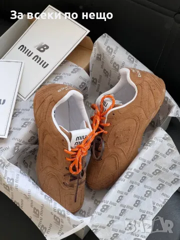 Miu Miu Дамски Маратонки👟Дамски Спортни Обувки Миу Миу - Налични Различни Цветове Код E217, снимка 2 - Маратонки - 50411361